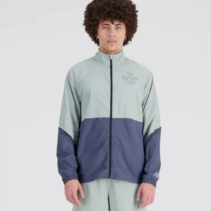 New Balance Running Jackets^Graphic Impact Run Packable Jacket Green