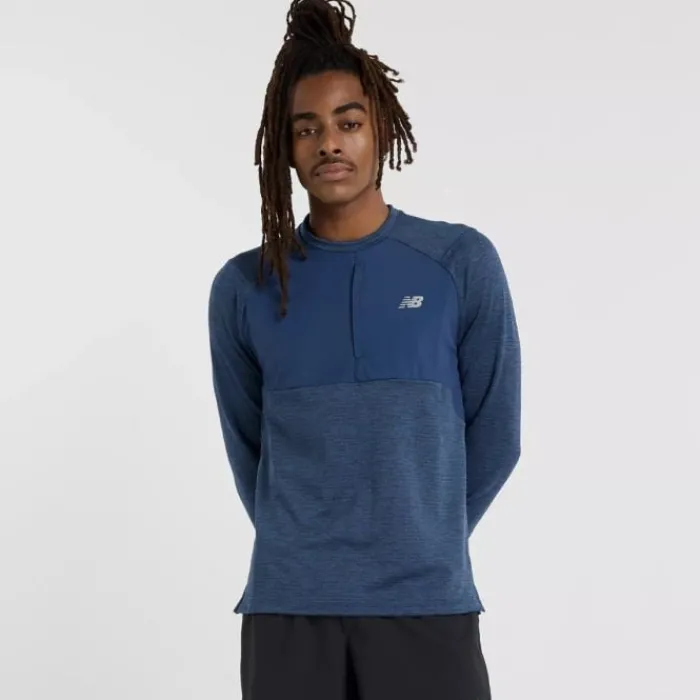 New Balance Running Underwear | Running Tops & T-shirts^Heat Grid Crew Blue