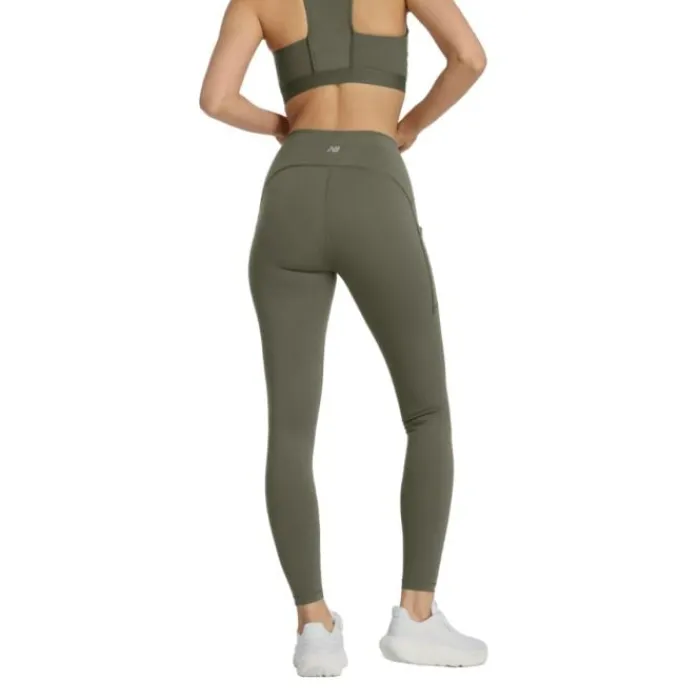 New Balance Running Leggings & Pants^NB Sleek Pocket High Rise Legging 27" Green
