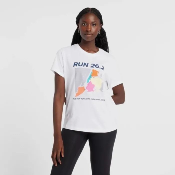 New Balance Running Tops & T-shirts^NYC Marathon Grafic T-shirt White