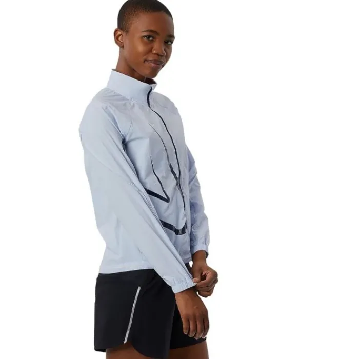 New Balance Running Jackets^Printed Impact Run Light Pack Jacket Blue