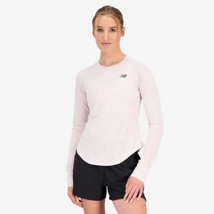 New Balance Running Tops & T-shirts^Q Speed Jacquard Long Sleeve Purple