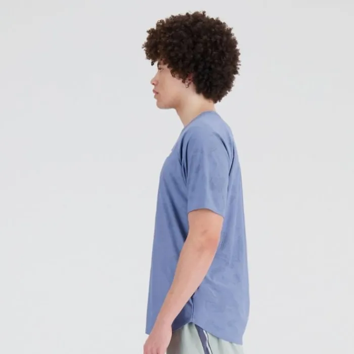 New Balance Running Tops & T-shirts^Speed Jacquard Short Sleeve Blue