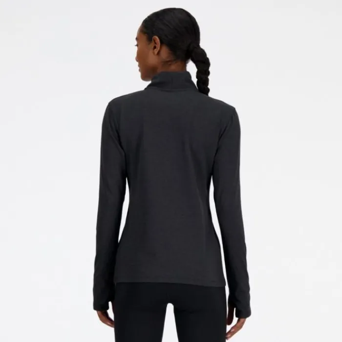 New Balance Running Tops & T-shirts^Sport Essentials Space Dye Quarter Zip Black