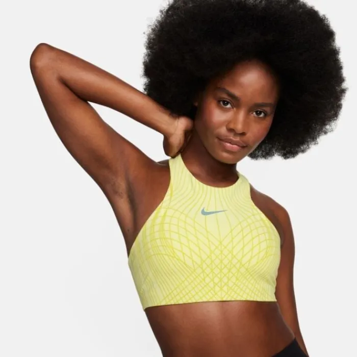 Nike Sports Bras^Dri Fit Swoosh Medium Support Bra Yellow