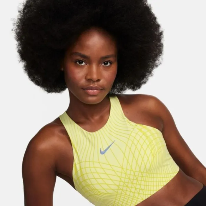 Nike Sports Bras^Dri Fit Swoosh Medium Support Bra Yellow