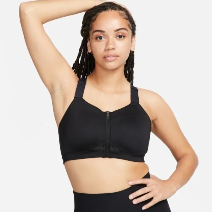 Nike Sports Bras^Dri-Fit Alpha Zip-Front Bra Black