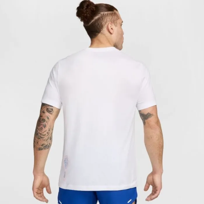 Nike Running Tops & T-shirts^DRI-FIT Founders Short Sleeve Tee White