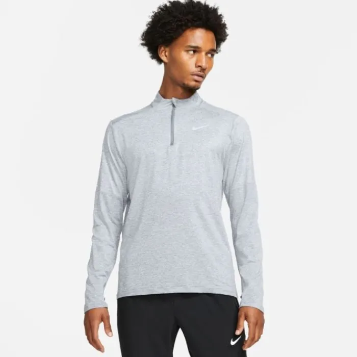 Nike Running Underwear | Running Tops & T-shirts^Dri-FIT Half Zipp Long Sleeve Grey
