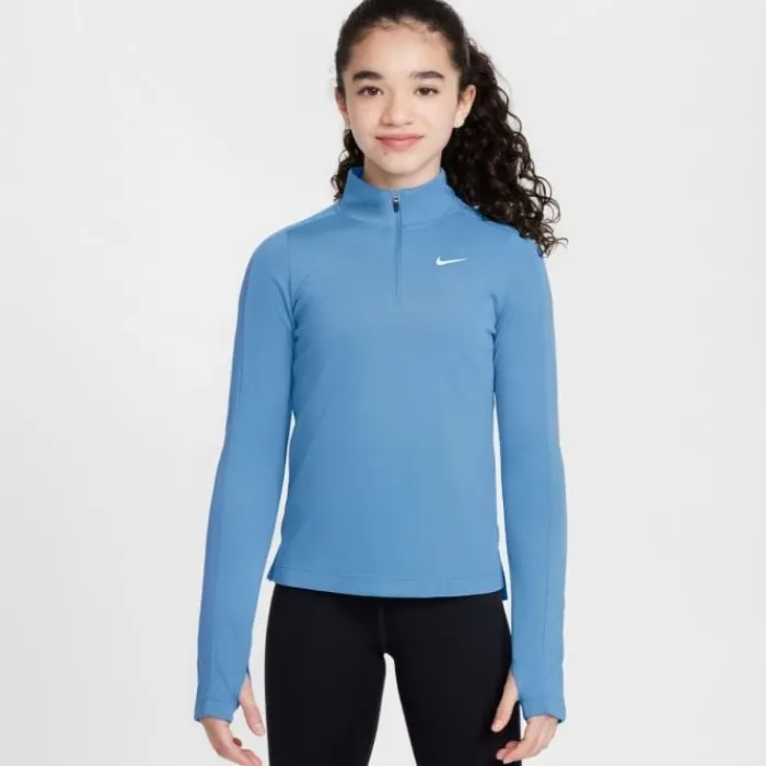 Nike Long Sleeve Running Tops^Dri-FIT Long Sleeve Half Zip Top Blue