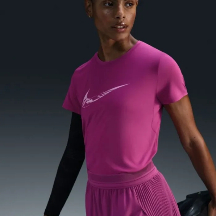 Nike Running Tops & T-shirts^Dri-FIT One Swoosh Heathered Short Sleeve Tee Rose
