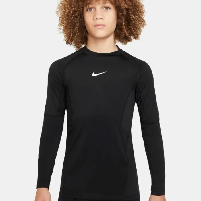 Nike Long Sleeve Running Tops^Dri-FIT Pro Long Sleeve Tee Black