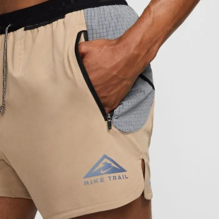 Nike Running Shorts^Dri-FIT Trail Second Sunrise 5in Brief-Lined Shorts Brown