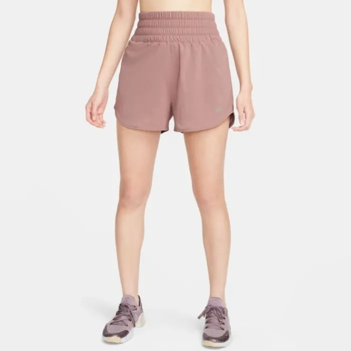 Nike Running Shorts^Dri-Fit Ultra High-Waisted Brief Lined Shorts Red
