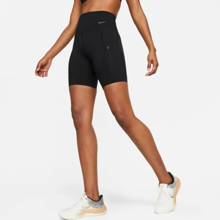 Nike Running Shorts^High Waisted 8 Inch Short Tight Black