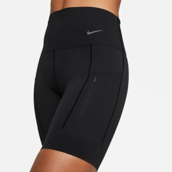Nike Running Shorts^High Waisted 8 Inch Short Tight Black