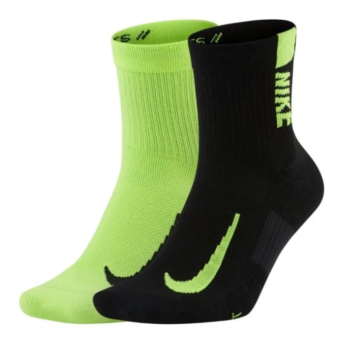 Nike Socks | Running Socks^Multiplier Ankle 2-Pack Socks Green