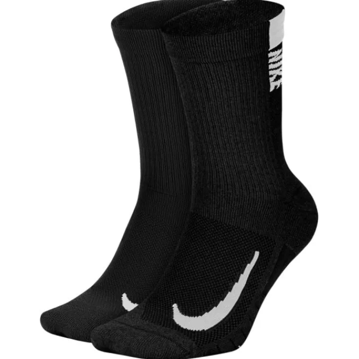Nike Socks | Running Socks^Multiplier Crew 2-Pack Socks Black