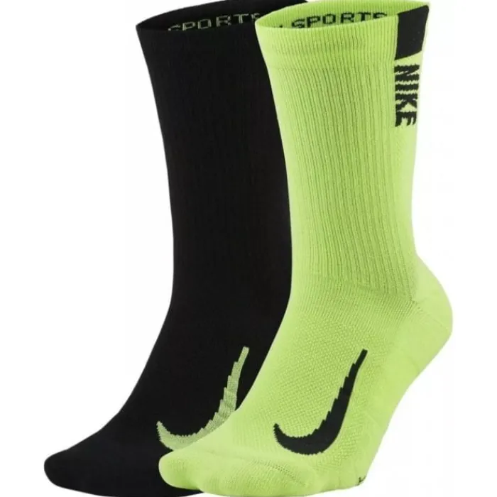 Nike Socks | Running Socks^Multiplier Crew 2-Pack Socks Green