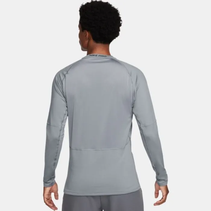 Nike Running Tops & T-shirts^Pro Warm Long Sleeve Tee Grey