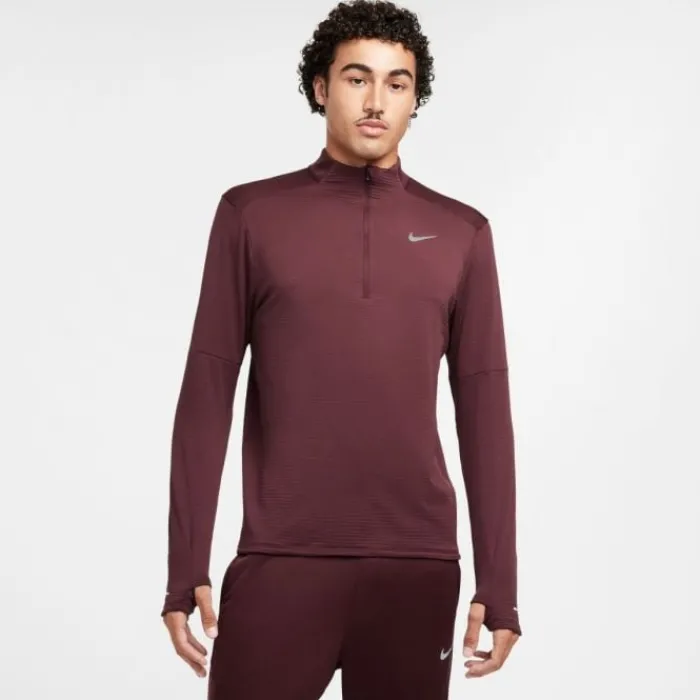 Nike Running Tops & T-shirts^Therma-FIT Water-Repellent Element Half Zip Red