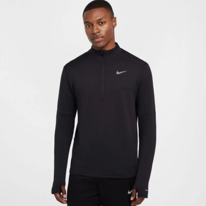 Nike Running Tops & T-shirts^Therma-FIT Water-Repellent Element Half Zip Black