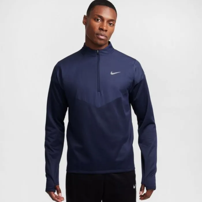 Nike Running Tops & T-shirts^Therma-FIT Water-Repellent Sphere Element Half Zip Blue