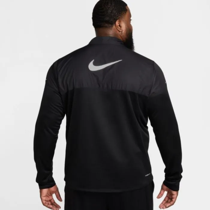 Nike Running Tops & T-shirts^Therma-FIT Water-Repellent Sphere Element Half Zip Black