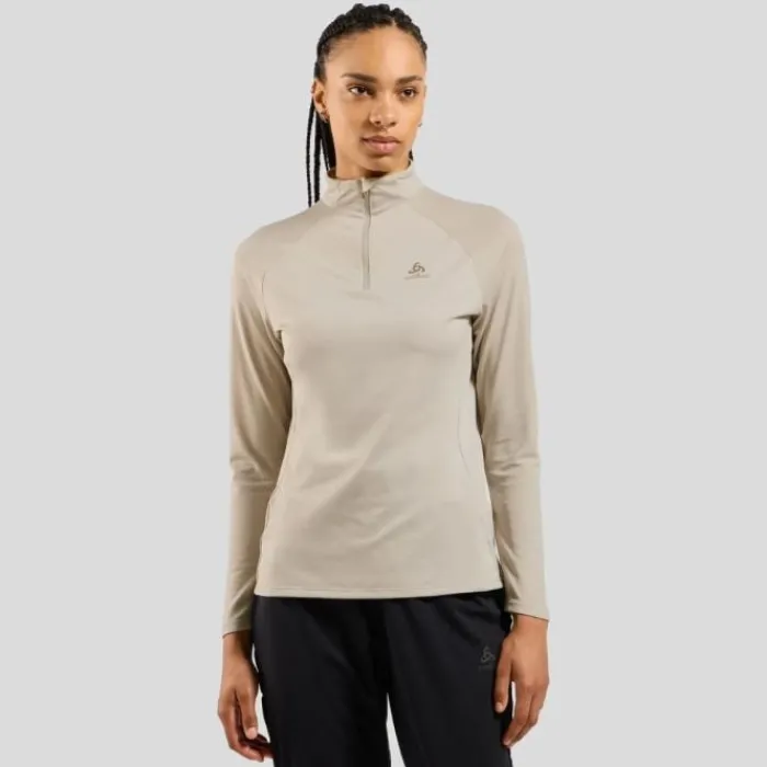 Odlo Running Tops & T-shirts^Essentials Ceramiwarm Mid Layer Half Zip Grey