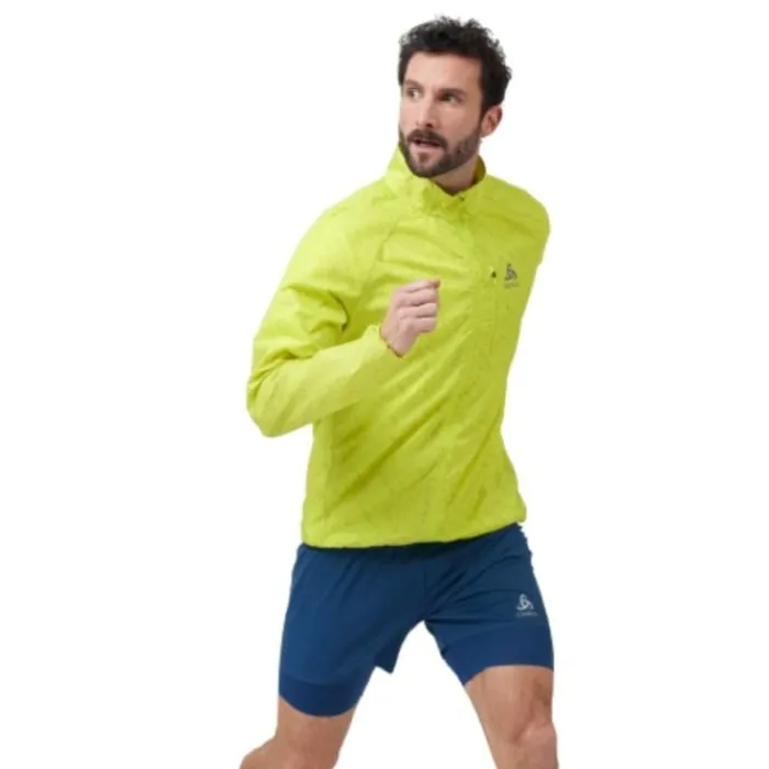 Odlo Running Jackets^Jacket Zeroweight Print Yellow