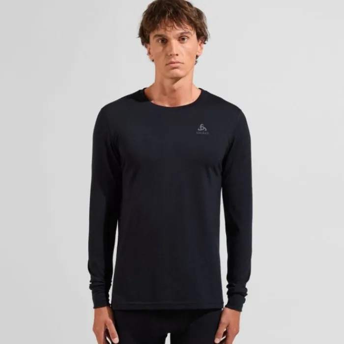 Odlo Running Tops & T-shirts^Merino 200 BL Top Crew Neck L/S Black