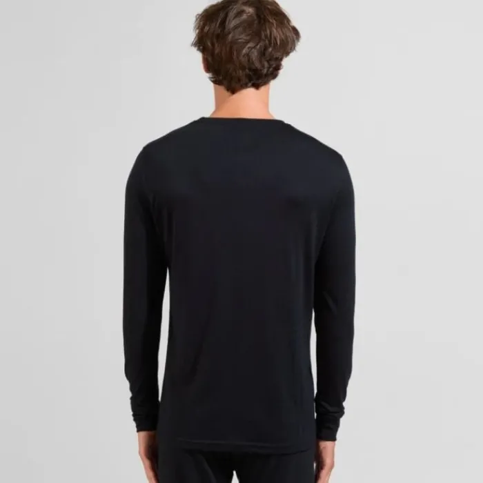 Odlo Running Tops & T-shirts^Merino 200 BL Top Crew Neck L/S Black
