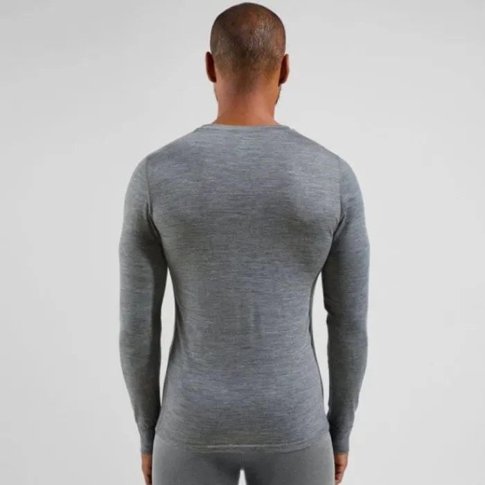 Odlo Running Tops & T-shirts^Merino 200 BL Top Crew Neck L/S Grey