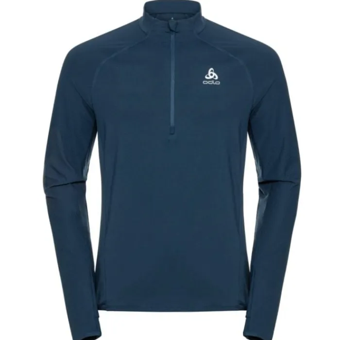 Odlo Running Tops & T-shirts^Midlayer 1/2 zip Zeroweight Blue