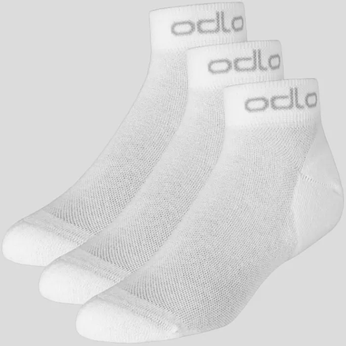 Odlo Running Socks | Running Socks^Socks Short Active 3 Pack White