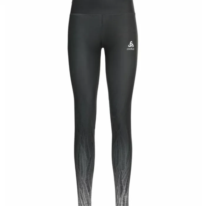 Odlo Running Leggings & Pants^Tight Zeroweight Print Black