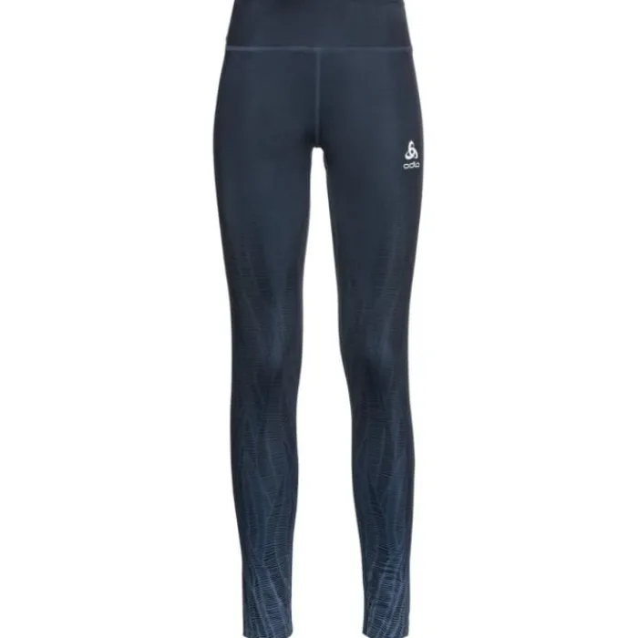 Odlo Running Leggings & Pants^Tight Zeroweight Print Blue