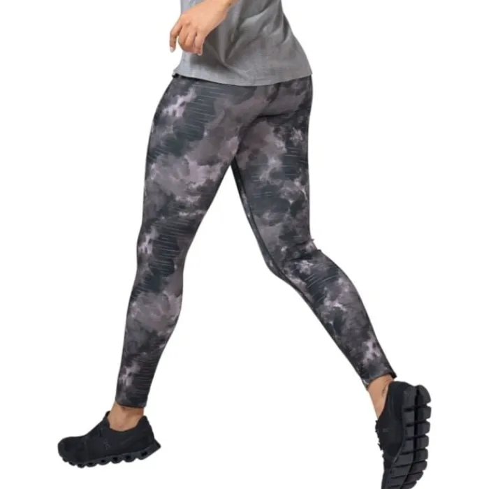 Odlo Running Leggings & Pants^Tights Zeroweight Print Reflective Black