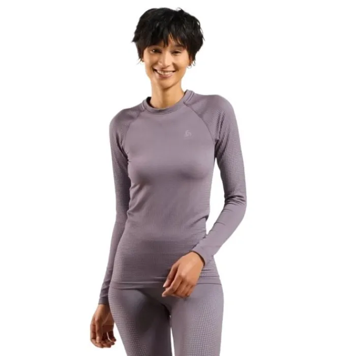 Odlo Running Tops & T-shirts^Top Crew Neck Long sleeve Purple