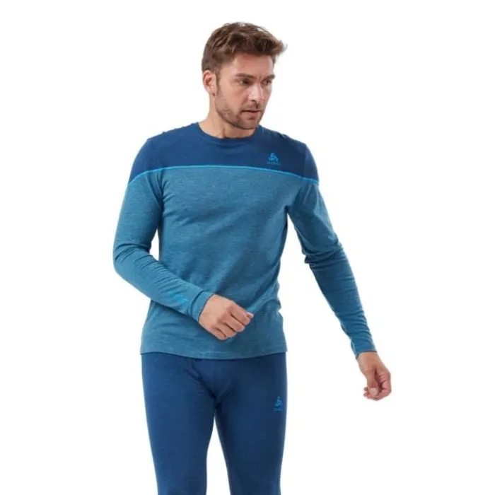 Odlo Running Tops & T-shirts^Top Crew Neck Long Sleeve Perfomance Blue