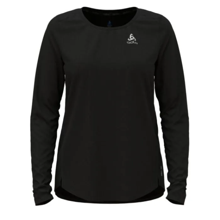 Odlo Running Tops & T-shirts^T-shirt Crew Neck Long Sleeve Zeroweight Black