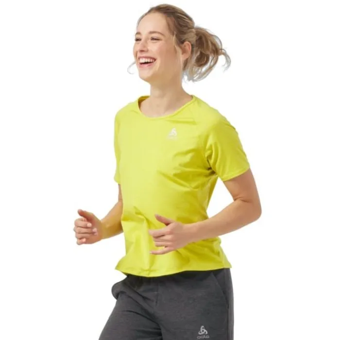 Odlo Running Tops & T-shirts^T-Shirt Short Sleeve Crew Neck Run Easy Yellow