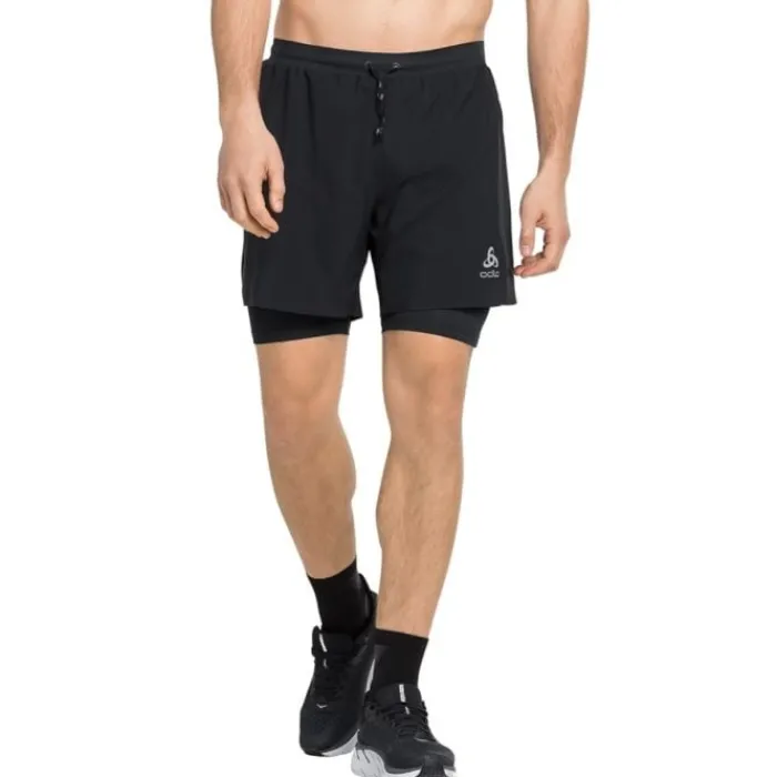 Odlo Running Shorts^X-Alp Trail 6 Inch 2-In-1 Shorts Black