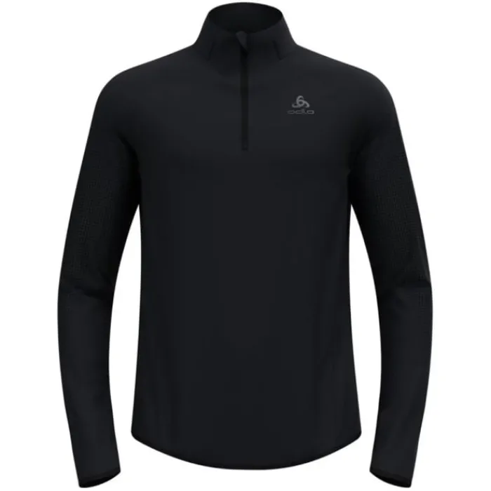 Odlo Running Tops & T-shirts^Zeroweight Mid Layer Warm Half Zip Black