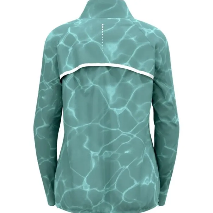 Odlo Running Jackets^Zeroweight Print Jacket Green