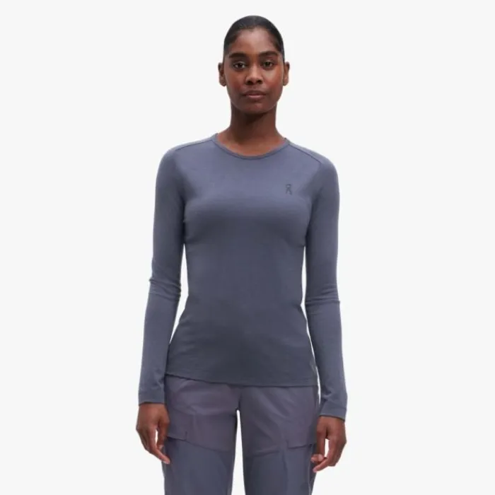 On Running Tops & T-shirts^Merino Lg-T Purple