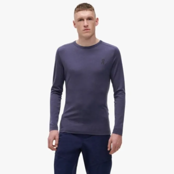 On Running Tops & T-shirts^Men's Merino Lg-T Purple