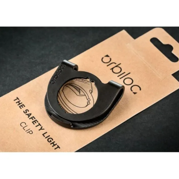 Orbiloc Reflective Running Gear^Clip Black