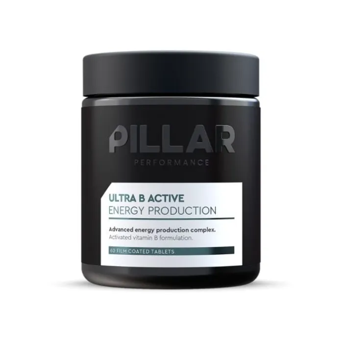 PillarPerformance Sports Nutrition^Ultra B Active Peak Performance 60ct Bottle Black