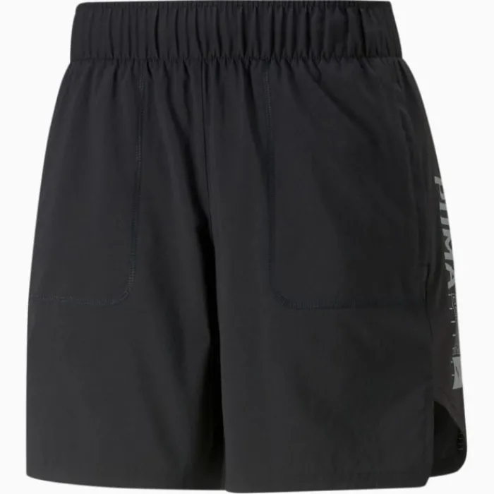 Puma Running Shorts^Run PLCD Graphic 7" Shorts Black